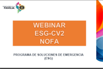 WEBINAR PROGRAMA ESG-CV2 NOFA